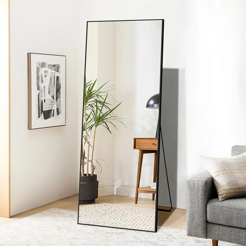 Classic Design Full Length Floor Mirror, Standing Rectangle Floor ...